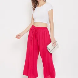 Clora Creation Women Pack Of 3 Knitted Palazzos image 4