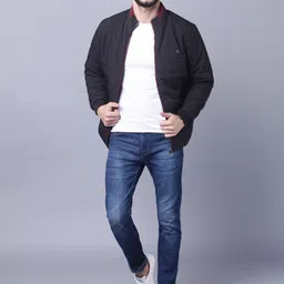 ad & av Men Solid Quilted Jacket image 5