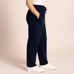 rock huns ComfiWear Solid Black Joggers Women Pyjama image 3