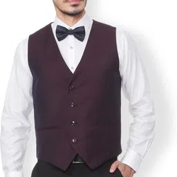 van heusen Self Design Men Waistcoat-picture-18