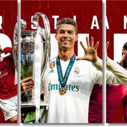good hope Cristiano Ronaldo footballer Split Posters (09*12) Set of 3 Wall Art for Desk Home Office wall decoration home bedroom living room hall Gift Wall Paintings Sticker wallpaper Hostel Boys Girls. Paper Print-picture-16
