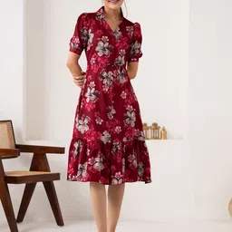 Moda Rapido Peter Pan Collar Fit & Flare Dress-picture-31