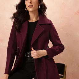 all about you Notched Lapel Tie-Up Overcoat-picture-29