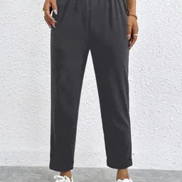 VOGAAN Women Tailored High-Rise Wide Leg Trousers-picture-12