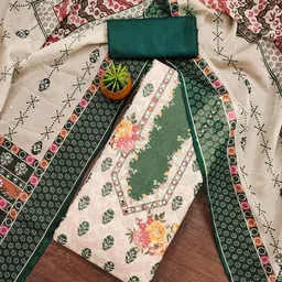 VARNI FABRICS Printed Organza Unstitched Dress Material-picture-28