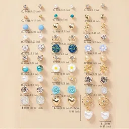 DressBerry Set Of 30 Gold-Plated Alloy Studs image 4