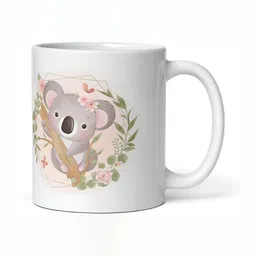 Mr UVD White & Grey Printed Ceramic Glossy Mugs Set of Cups and Mugs image 3