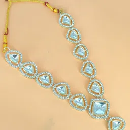 HS FATIO Stone-Studded & Beaded Jewellery Set image 2