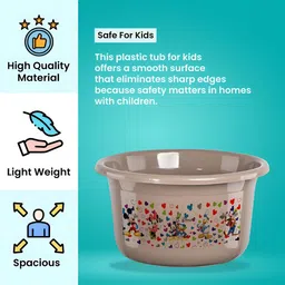 Aura Cream & Brown 2 Pieces Abstract Printed Bath Accessories Set image 4