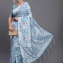 Mitera Ethnic Motifs Woven Design Zari Saree image 3