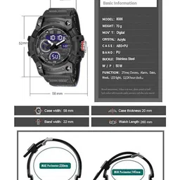 The Roadster Lifestyle Co Men Multi-Functional Analog-Digital Sports Watch image 2