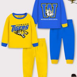 YK X Trampoline Kids Pack Of 2 Graphic Printed Sweatshirt With Pyjamas-picture-16