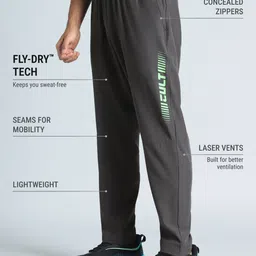 CULT Men Dark Grey Train All Format Training Trackpant image 3
