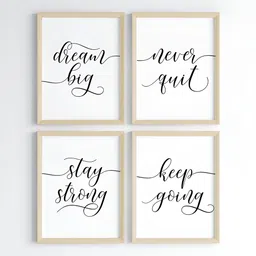 My Kids Wall Beige & White 4 Pieces Other Wall Art-image-71