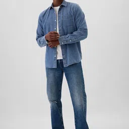 GAP Pure Cotton Chambray Shirt image 3