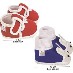 NESKA MODA Maroon Cotton Booties image 3