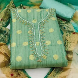 SAINOOR Semi-Stitched Dress Material image 3