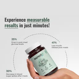 INCREDIO Carb Blocker With Reducose - 30 Capsules image 2