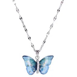 MEENAZ Silver-Plated Pendant With Chain image 5