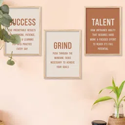 walllane Motivational Wall Art With Frame Home Decor Wall Painting For Living Room Office Bedroom image 5
