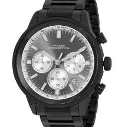French Connection Men Dial & Stainless Steel Bracelet Style Straps Analogue Chronograph Watch FCN0120BM image 3