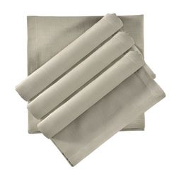 LUXEHOME INTERNATIONAL 4-Pcs Taupe Pure Cotton Table Napkins-picture-0