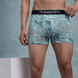 The Roadster Lifestyle Co Pack Of 2 Printed Mid Rise Trunks PACK OF 2-PV-Print-RO5-RO21-S image 5