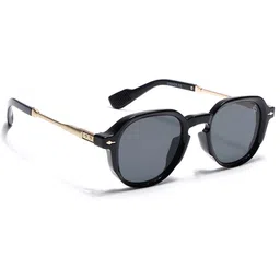 Eyejack Unisex Black Lens & Black Wayfarer Sunglasses with-picture-17