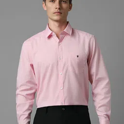 Louis Philippe Sport Men Spread Collar Solid Cotton Slim Fit Casual Shirt-picture-26