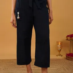 zuri Women Relaxed Straight Leg Trousers-picture-40