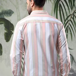 Kotty Men Multi Stripes Opaque Striped Casual Shirt image 4