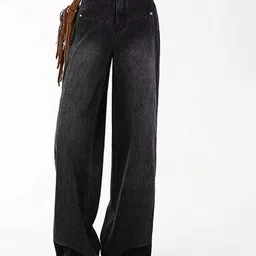 StyleCast Women Wide Leg High-Rise Light Fade Jeans-picture-30