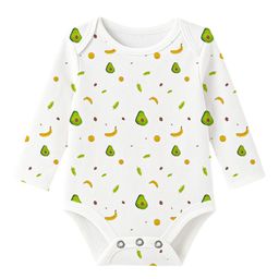Moms Home Infants Printed Pure Organic Cotton Full Sleeves Bodysuit-picture-29
