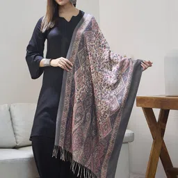 InWeave Floral Printed Acrylic Shawl-picture-39