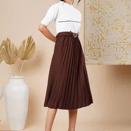 CARTYSHOP Crepe Fit & Flare Midi Dress image 5