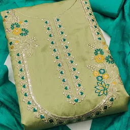 Maroosh Embroidered Unstitched Dress Material image 2