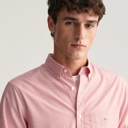 GANT Men Button-Down Collar Pinstripes Striped Cotton Casual Shirt image 5