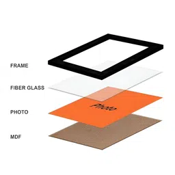 Indianara Grey & Orange 1 Piece Canvas Religious Wall Paintings image 2