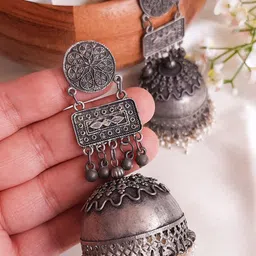 Shivarth Contemporary Jhumkas Earrings-picture-36