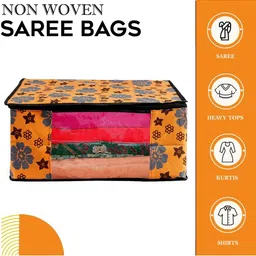 AMAK INC Orange Fabric Multi-Utility Wardrobe Organisers image 2