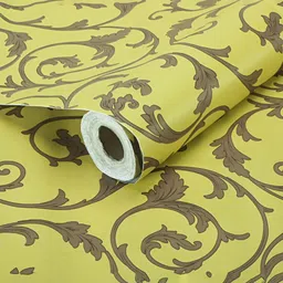 Aura Yellow Printed Waterproof & Self-Adhesive Wallpaper-image-33