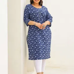 FLAVIA CREATION Women Floral Printed Sequinned Kurta-image-35