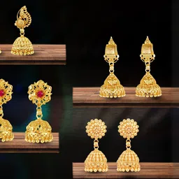 VIVASTRI Women Gold-Plated Alloy Earrings-picture-19