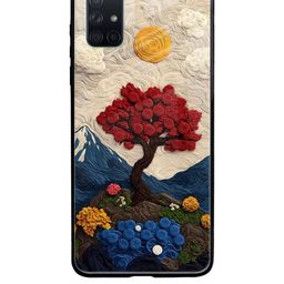 QRIOH Floral Printed Samsung Galaxy A71 Back Case Mobile Accessories-picture-44