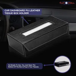 immutable Leather Car Tissue holder Box/Napkin Box FXC4 Vehicle Tissue Dispenser image 3