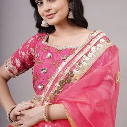 Utsav Fashion Embroidered Ready to Wear Lehenga & Blouse With Dupatta image 3