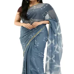DURGA EMPORIO Bandhani Zari Pure Chiffon Bandhani Saree-picture-32