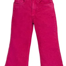 GUTI Girls Flared Mid-Rise Stretchable Clean Look Coloured Jeans-picture-16