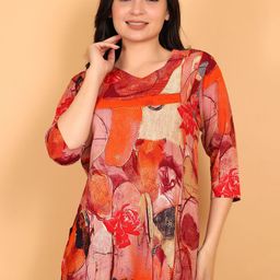StyFun Printed V-Neck Kurti-picture-47