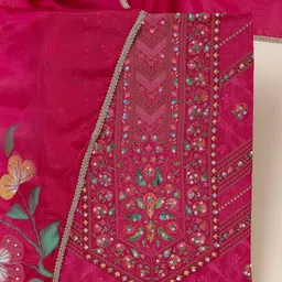 Koskii Floral Embroidered Unstitched Dress Material-picture-29